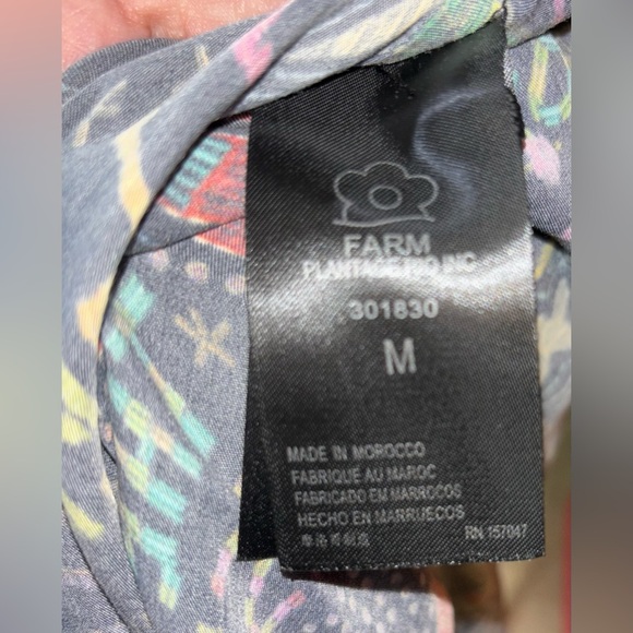 FARM Rio Amazonia Mini Dress, Size Medium, Novelty Print, Puff Sleeves - Picture 15 of 16